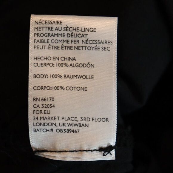 Alice & Urban Outfitters Black High Waist Cropped Pants Culottes Size 4 New - Picture 9 of 10